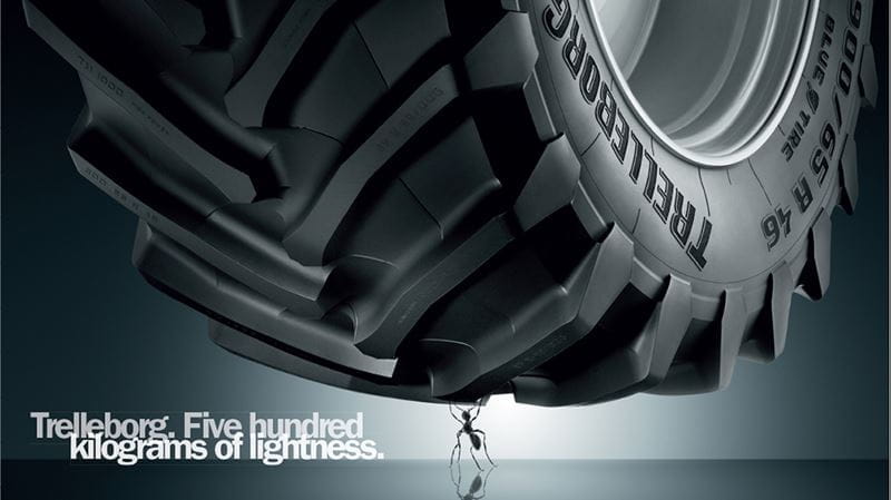 Trelleborg’s latest campaign emphasizes the light touch on the ground ...